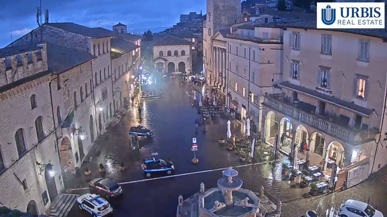 Assisi Piazza del Comune Square - Perugia, Umbria, Italy