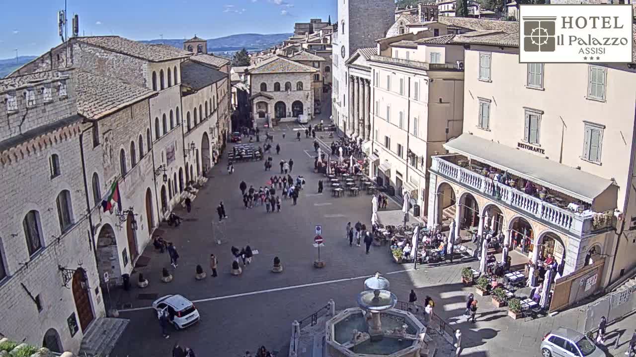 Assisi Piazza del Comune Square - Perugia, Umbria, Italy