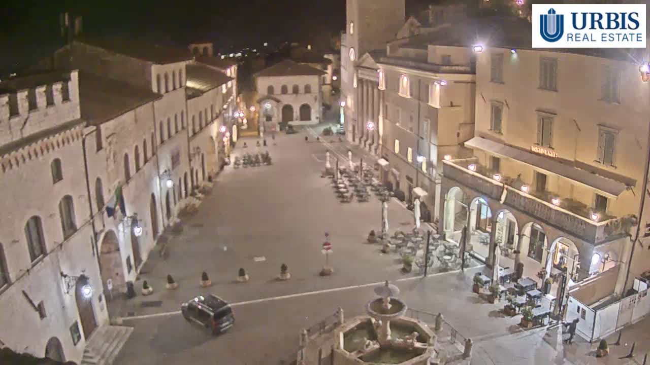 Assisi Piazza del Comune Square - Perugia, Umbria, Italy