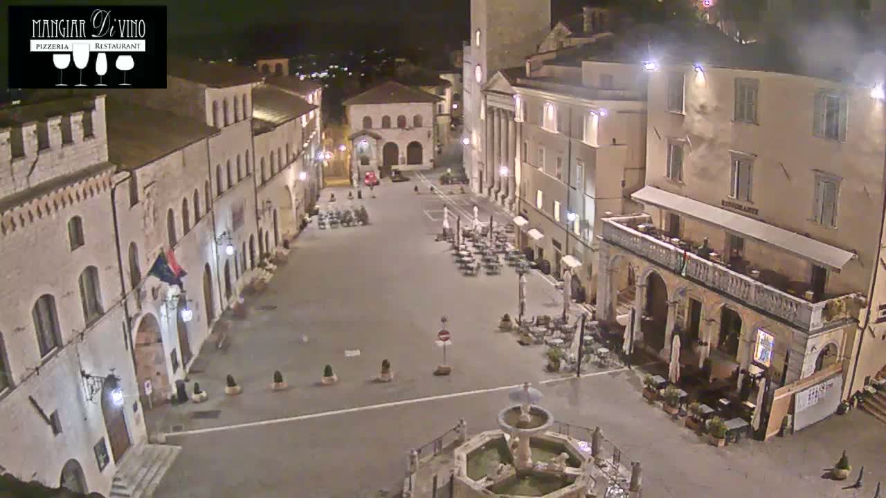 Assisi Piazza del Comune Square - Perugia, Umbria, Italy