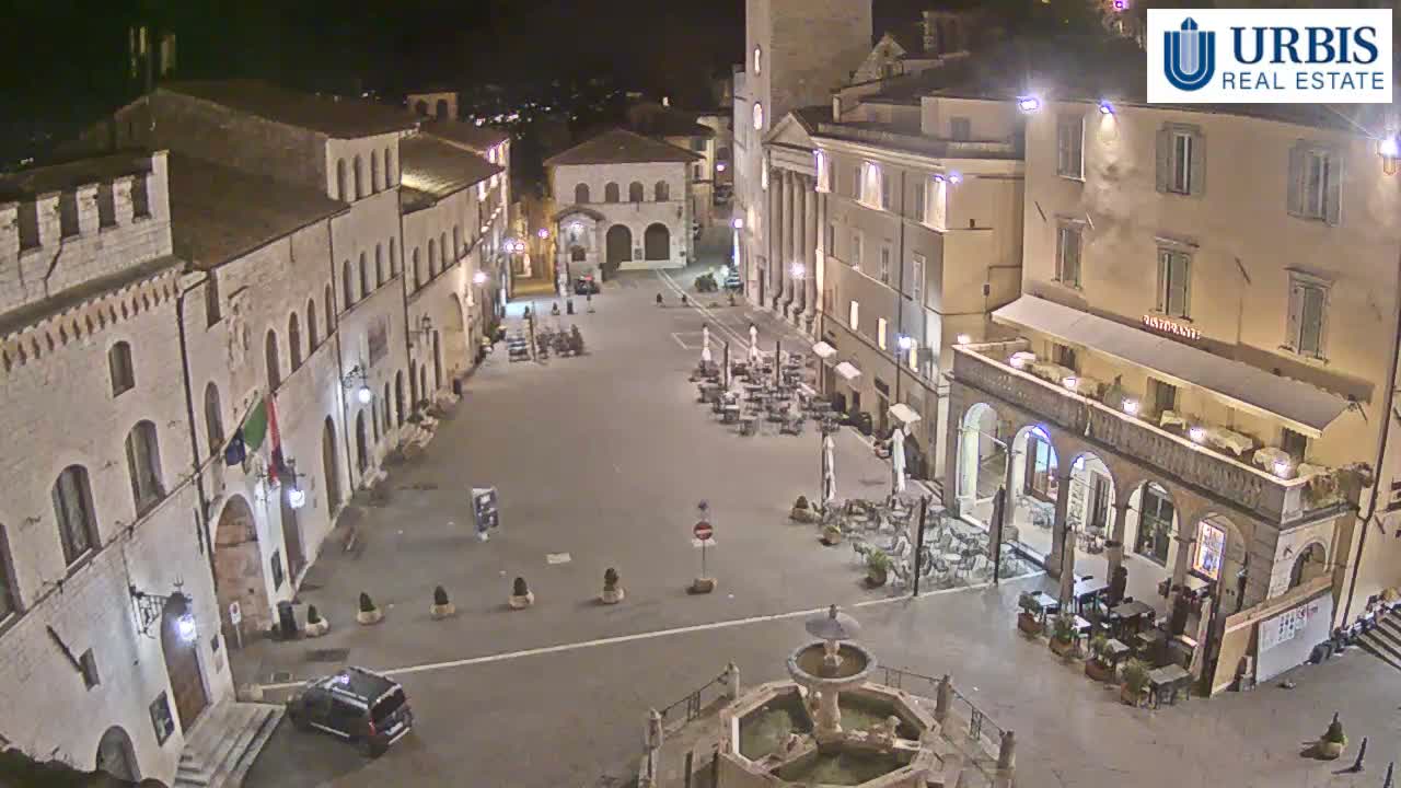 Assisi Piazza del Comune Square - Perugia, Umbria, Italy