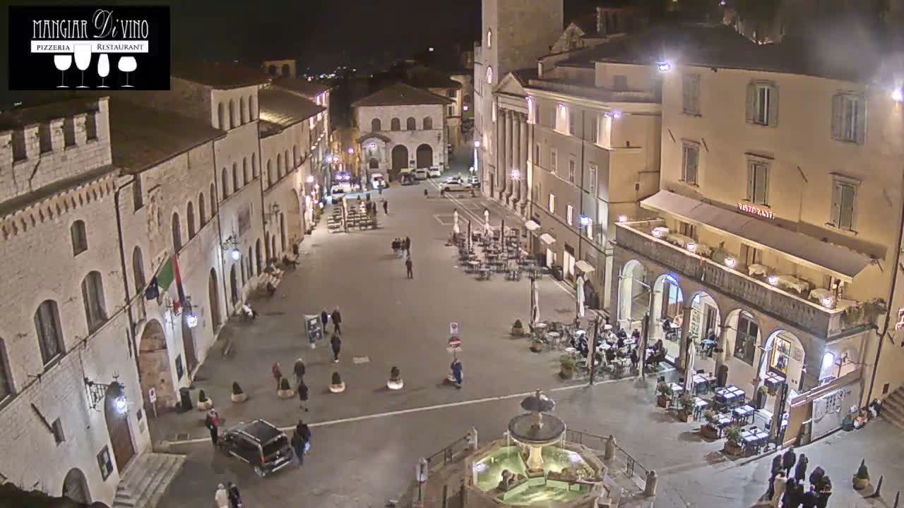 Assisi Piazza del Comune Square - Perugia, Umbria, Italy