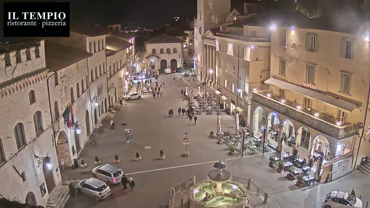 Assisi Piazza del Comune Square - Perugia, Umbria, Italy