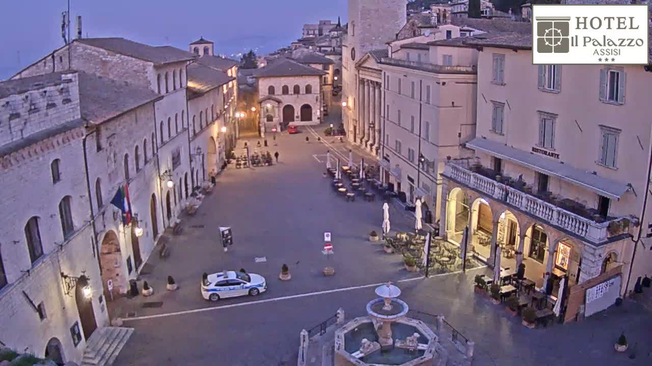 Assisi Piazza del Comune Square - Perugia, Umbria, Italy