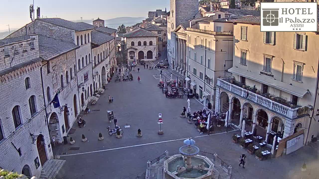 Assisi Piazza del Comune Square - Perugia, Umbria, Italy