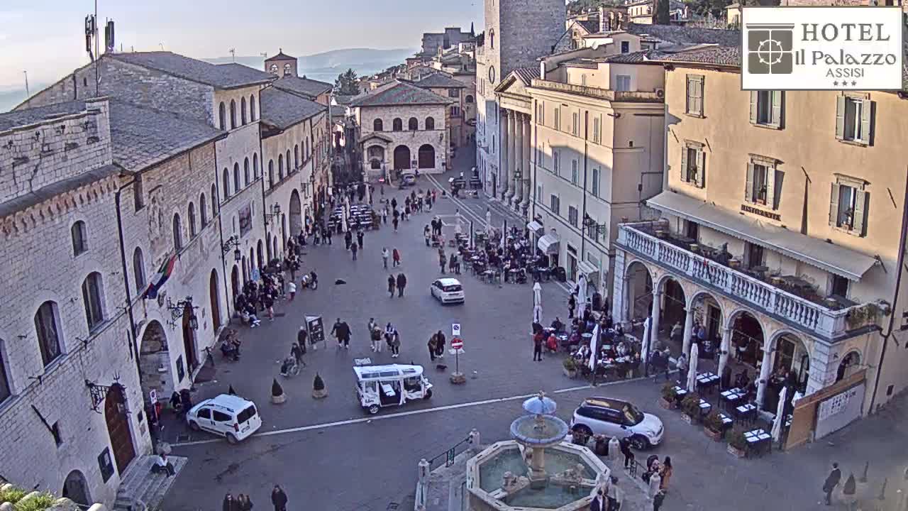 Assisi Piazza del Comune Square - Perugia, Umbria, Italy