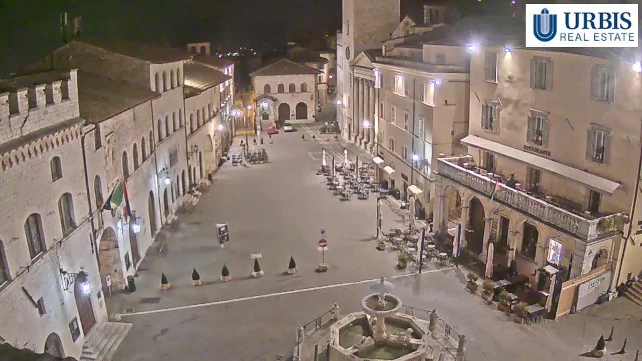 Assisi Piazza del Comune Square - Perugia, Umbria, Italy