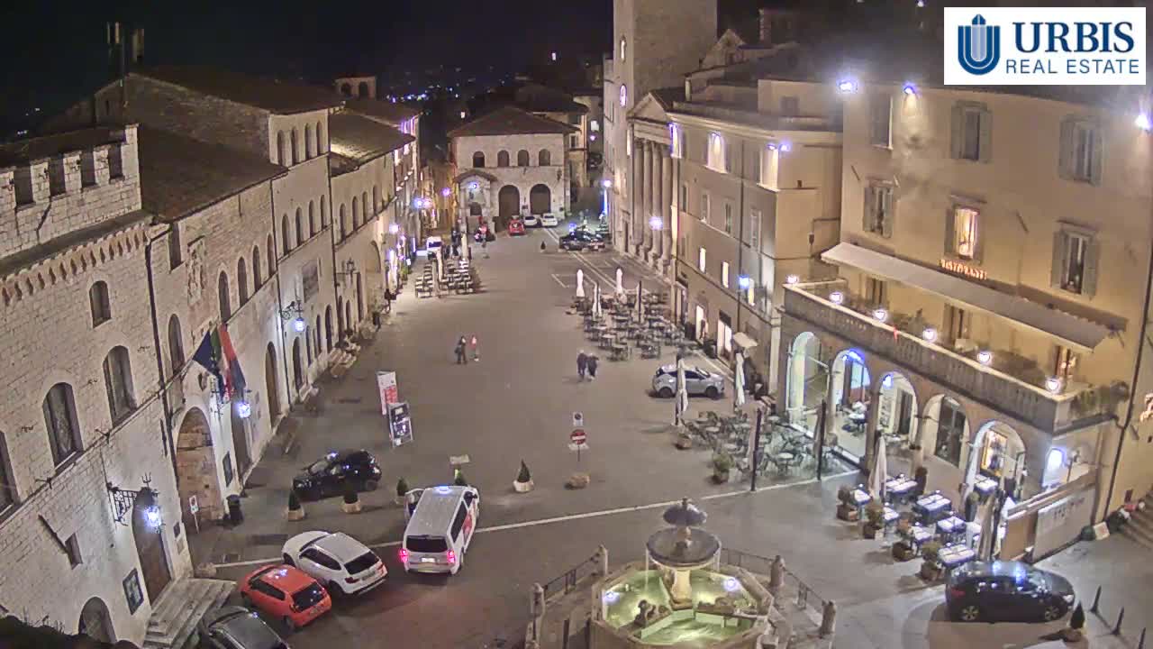 Assisi Piazza del Comune Square - Perugia, Umbria, Italy