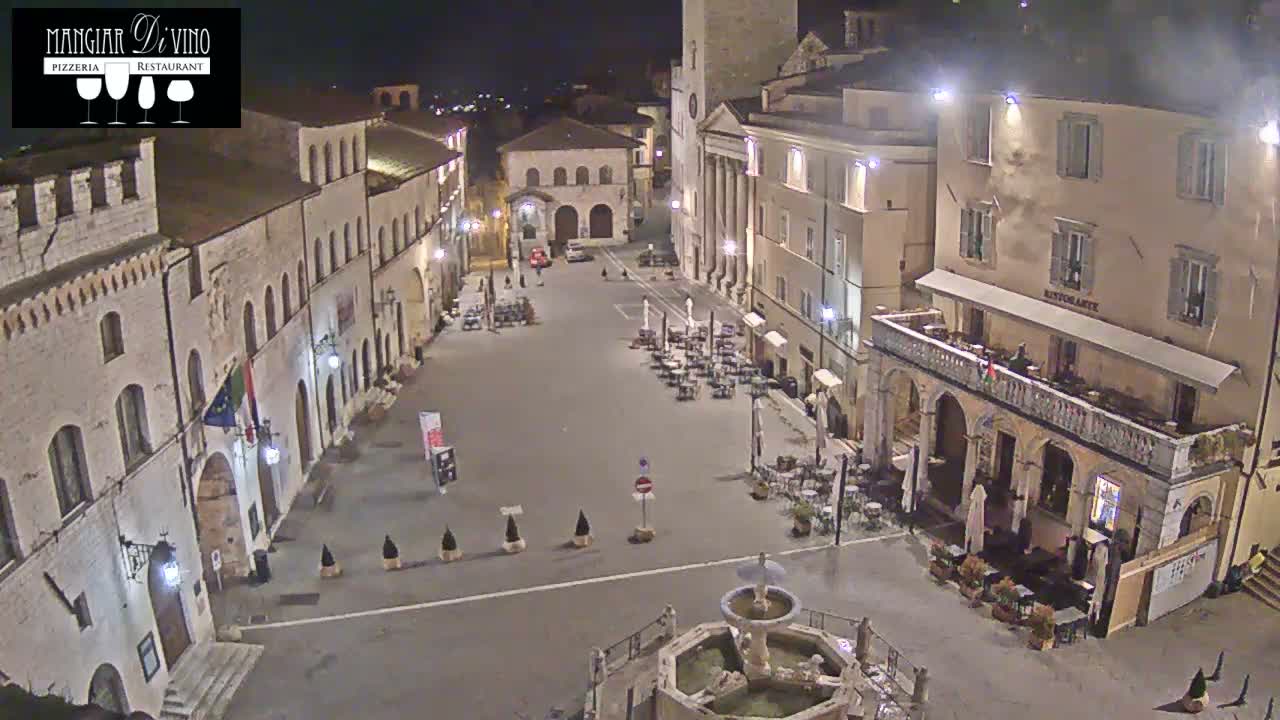 Assisi Piazza del Comune Square - Perugia, Umbria, Italy