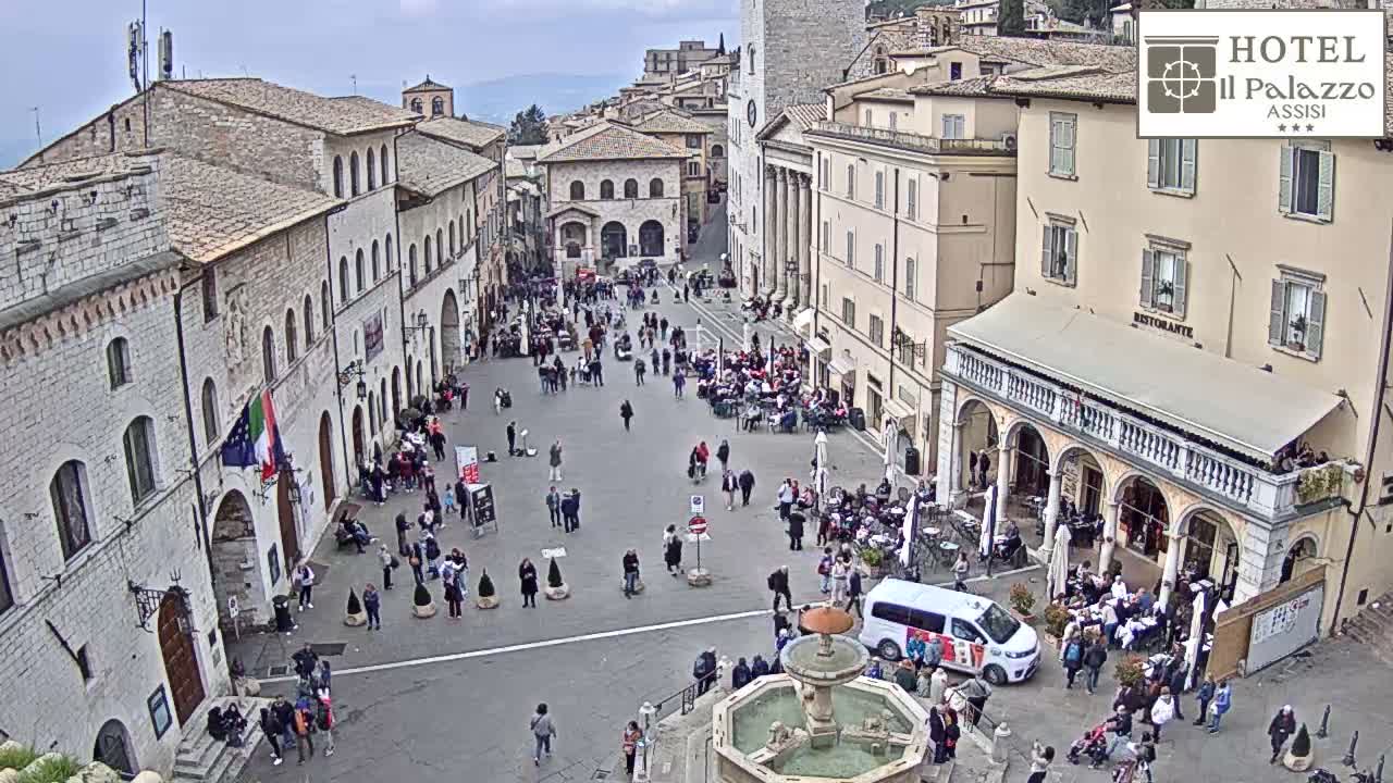 Assisi Piazza del Comune Square - Perugia, Umbria, Italy