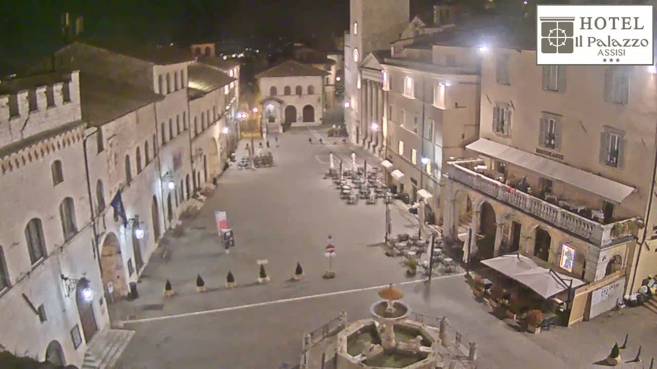 Assisi Piazza del Comune Square - Perugia, Umbria, Italy