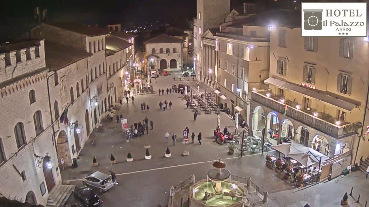 Assisi Piazza del Comune Square - Perugia, Umbria, Italy