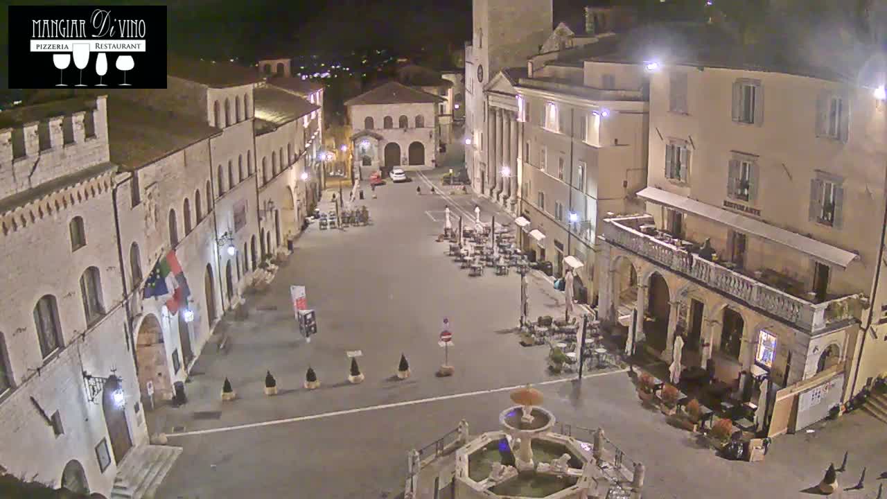 Assisi Piazza del Comune Square - Perugia, Umbria, Italy