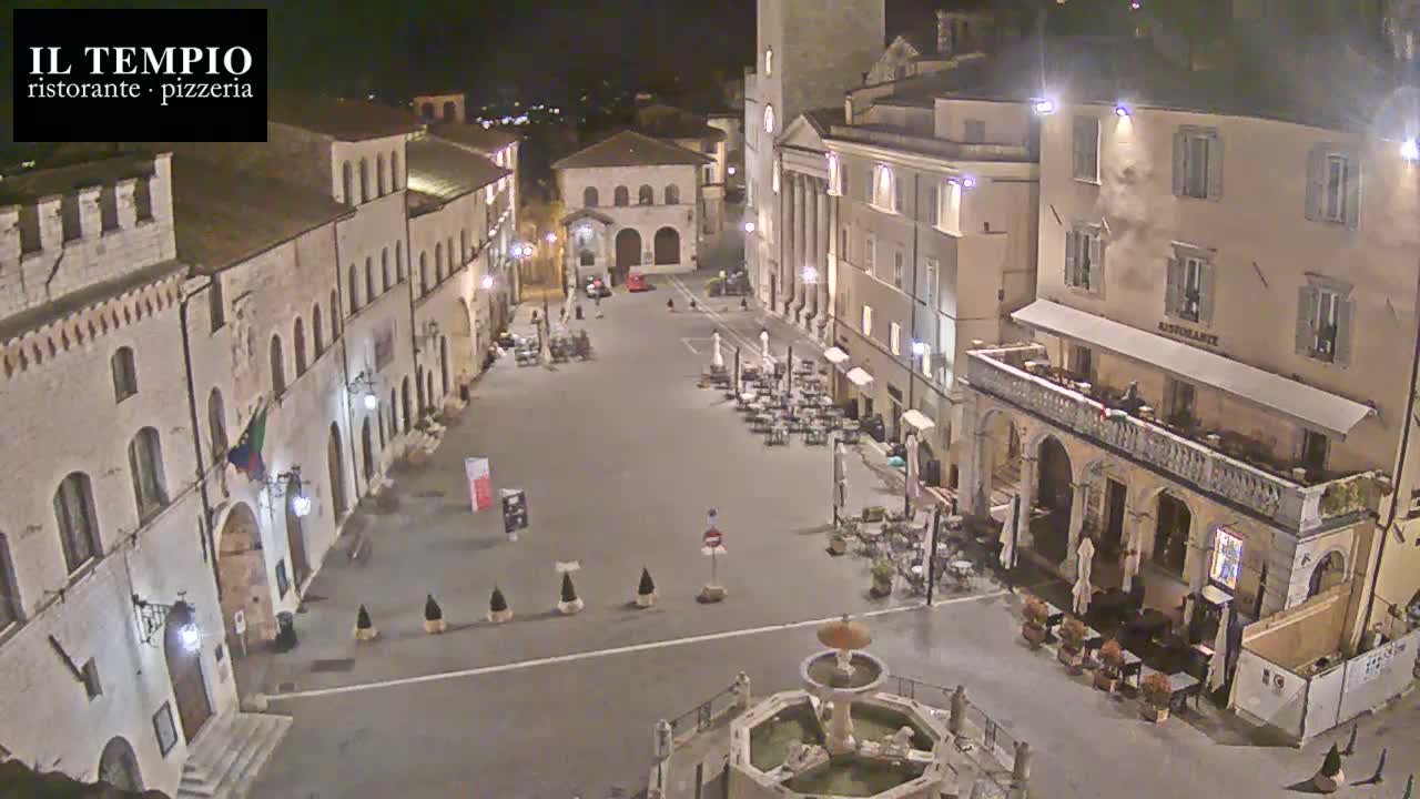 Assisi Piazza del Comune Square - Perugia, Umbria, Italy