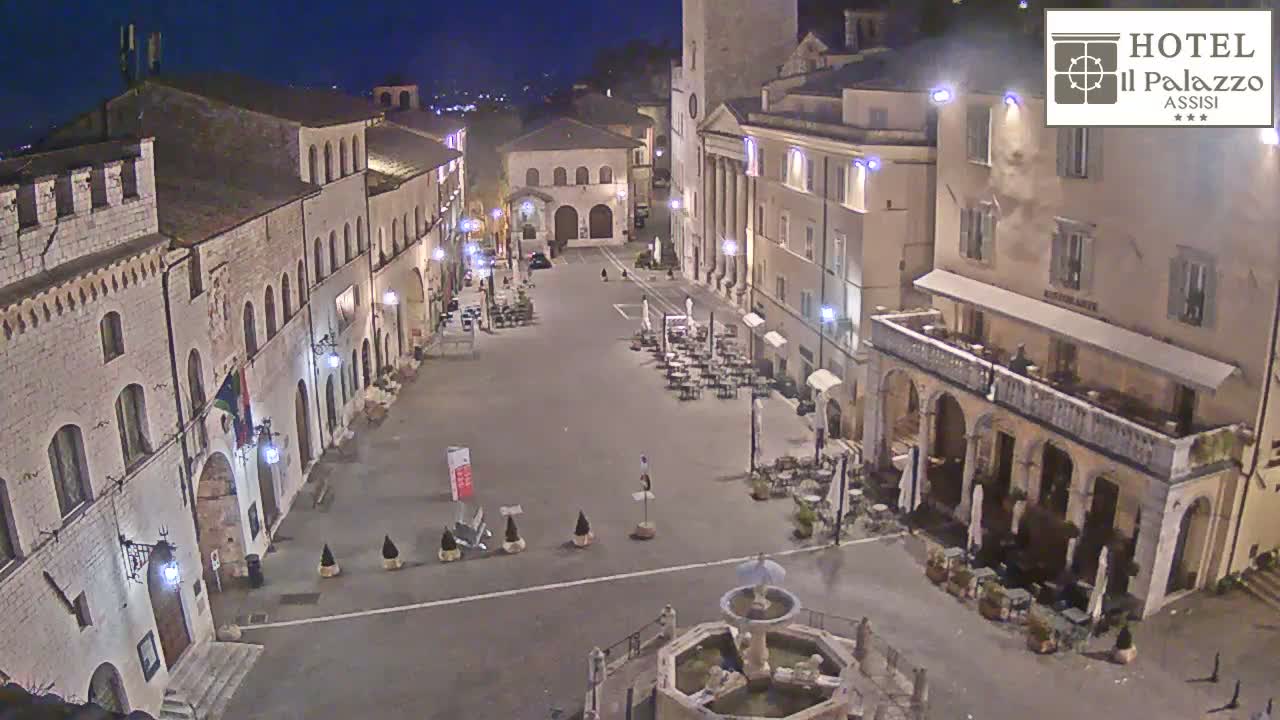 Assisi Piazza del Comune Square - Perugia, Umbria, Italy