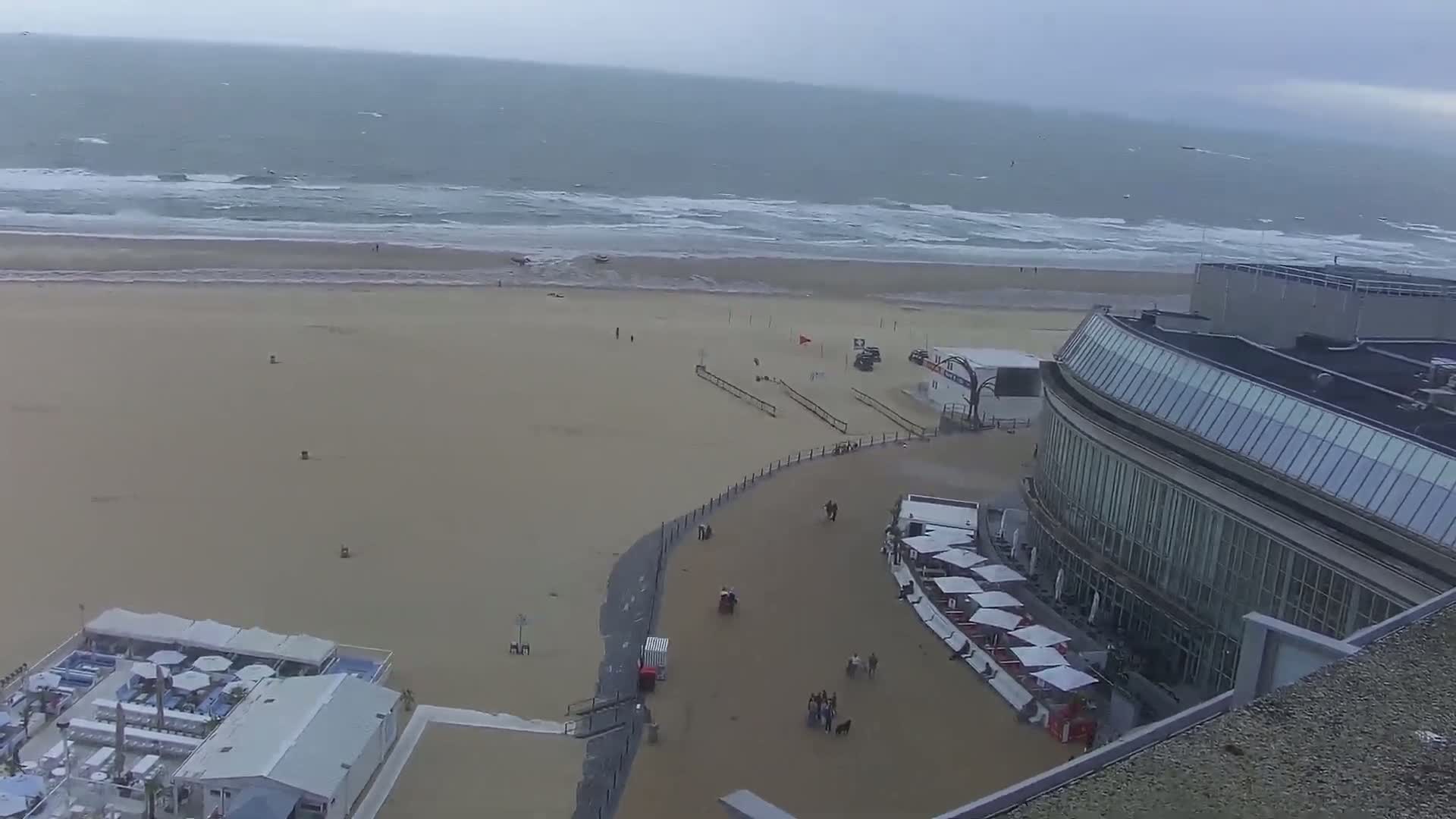 Ostend City & Strand Oostande Beach Live Cam - Ostend(Ostende), West Flanders (Flandre-Occidentale), Flemish (Flamande), Belgium
