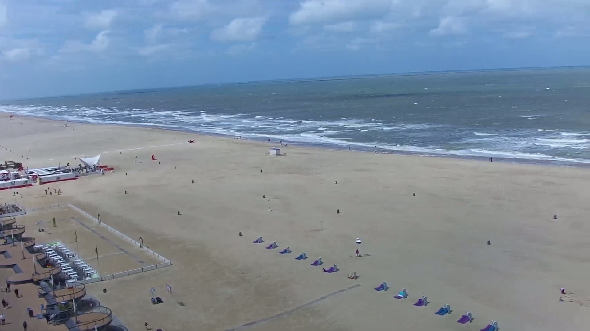 Ostend City & Strand Oostande Beach Live Cam - Ostend(Ostende), West Flanders (Flandre-Occidentale), Flemish (Flamande), Belgium