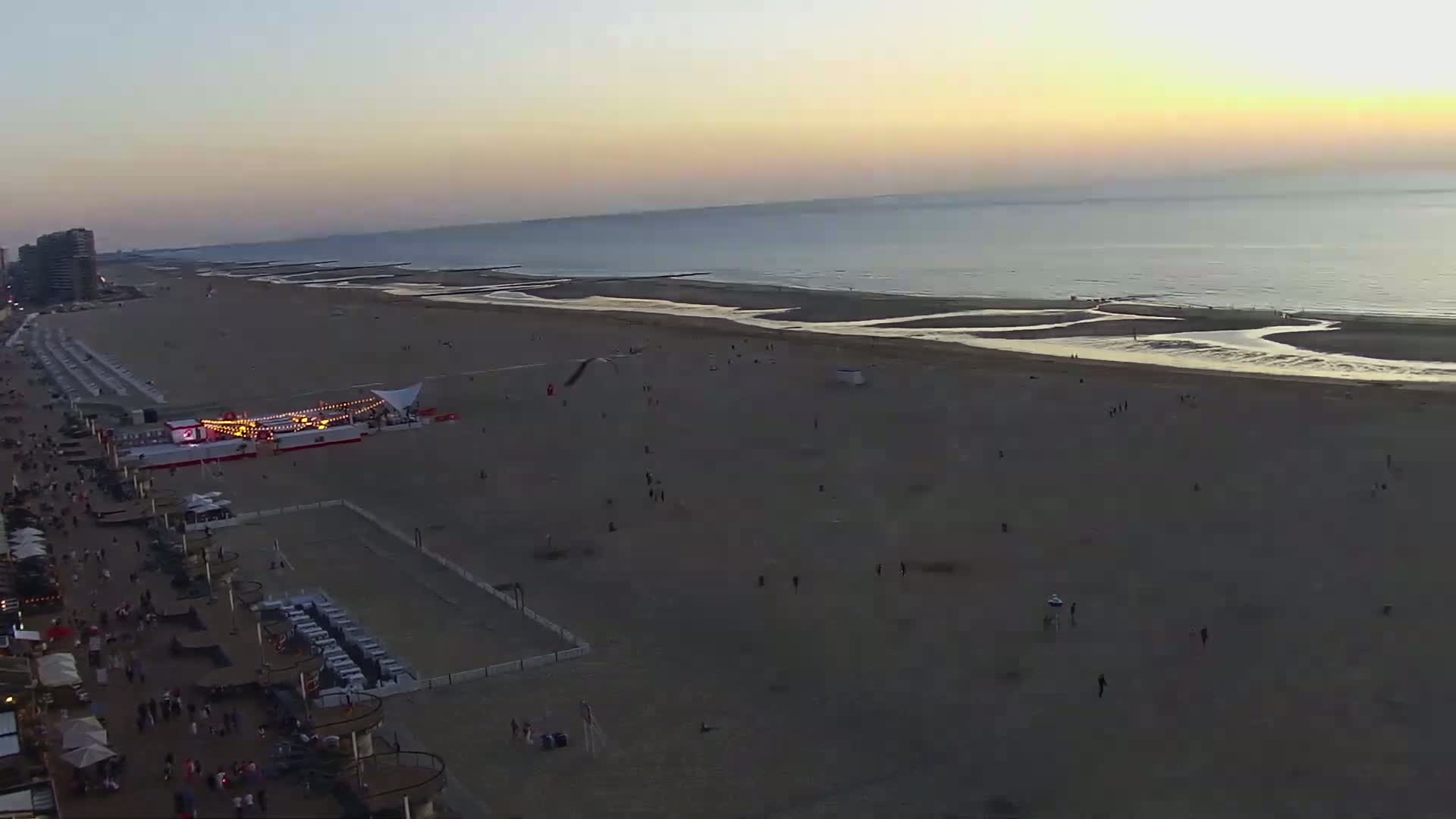 Ostend City & Strand Oostande Beach Live Cam - Ostend(Ostende), West Flanders (Flandre-Occidentale), Flemish (Flamande), Belgium