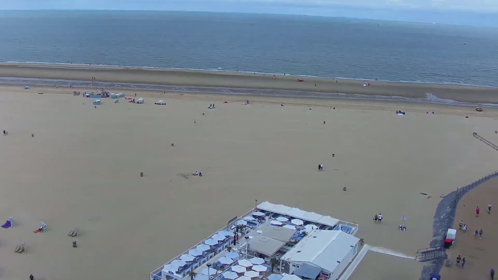 Ostend City & Strand Oostande Beach Live Cam - Ostend(Ostende), West Flanders (Flandre-Occidentale), Flemish (Flamande), Belgium