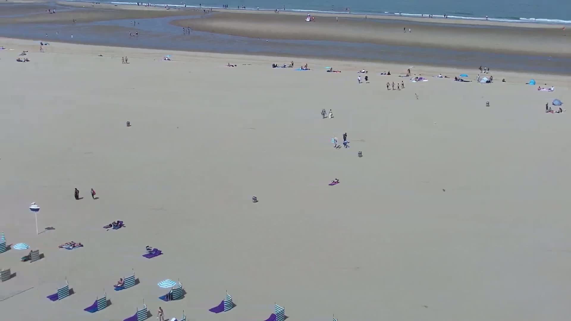 Ostend City & Strand Oostande Beach Live Cam - Ostend(Ostende), West Flanders (Flandre-Occidentale), Flemish (Flamande), Belgium