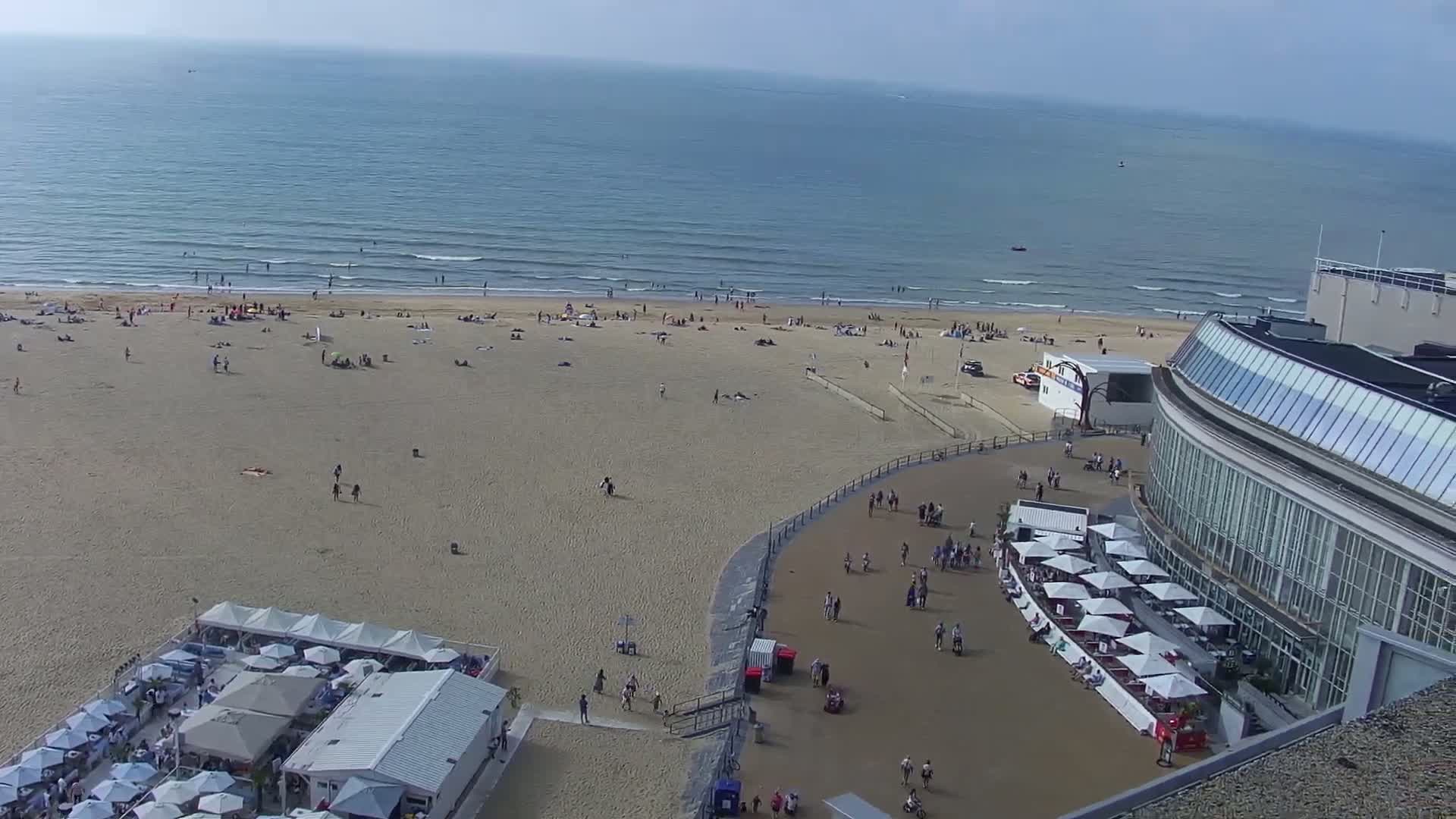 Ostend City & Strand Oostande Beach Live Cam - Ostend(Ostende), West Flanders (Flandre-Occidentale), Flemish (Flamande), Belgium