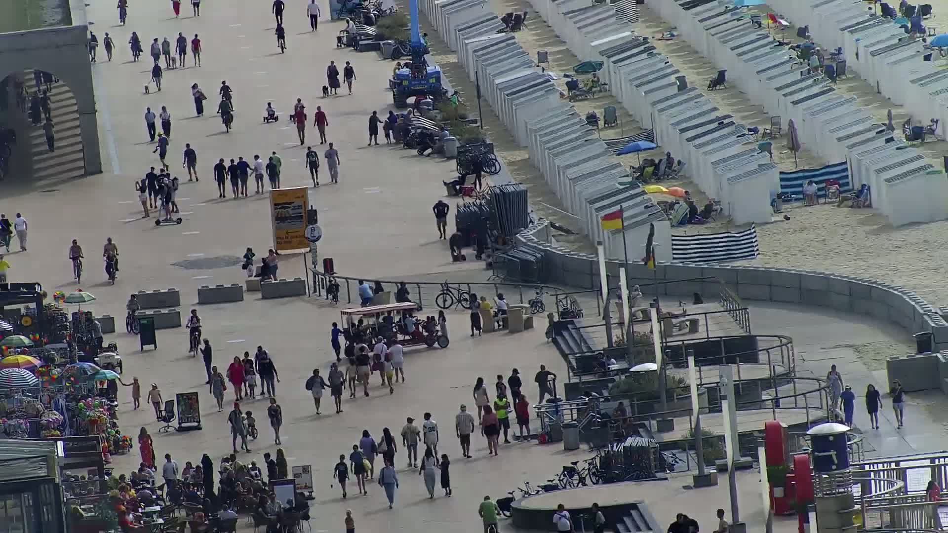 Ostend City & Strand Oostande Beach Live Cam - Ostend(Ostende), West Flanders (Flandre-Occidentale), Flemish (Flamande), Belgium