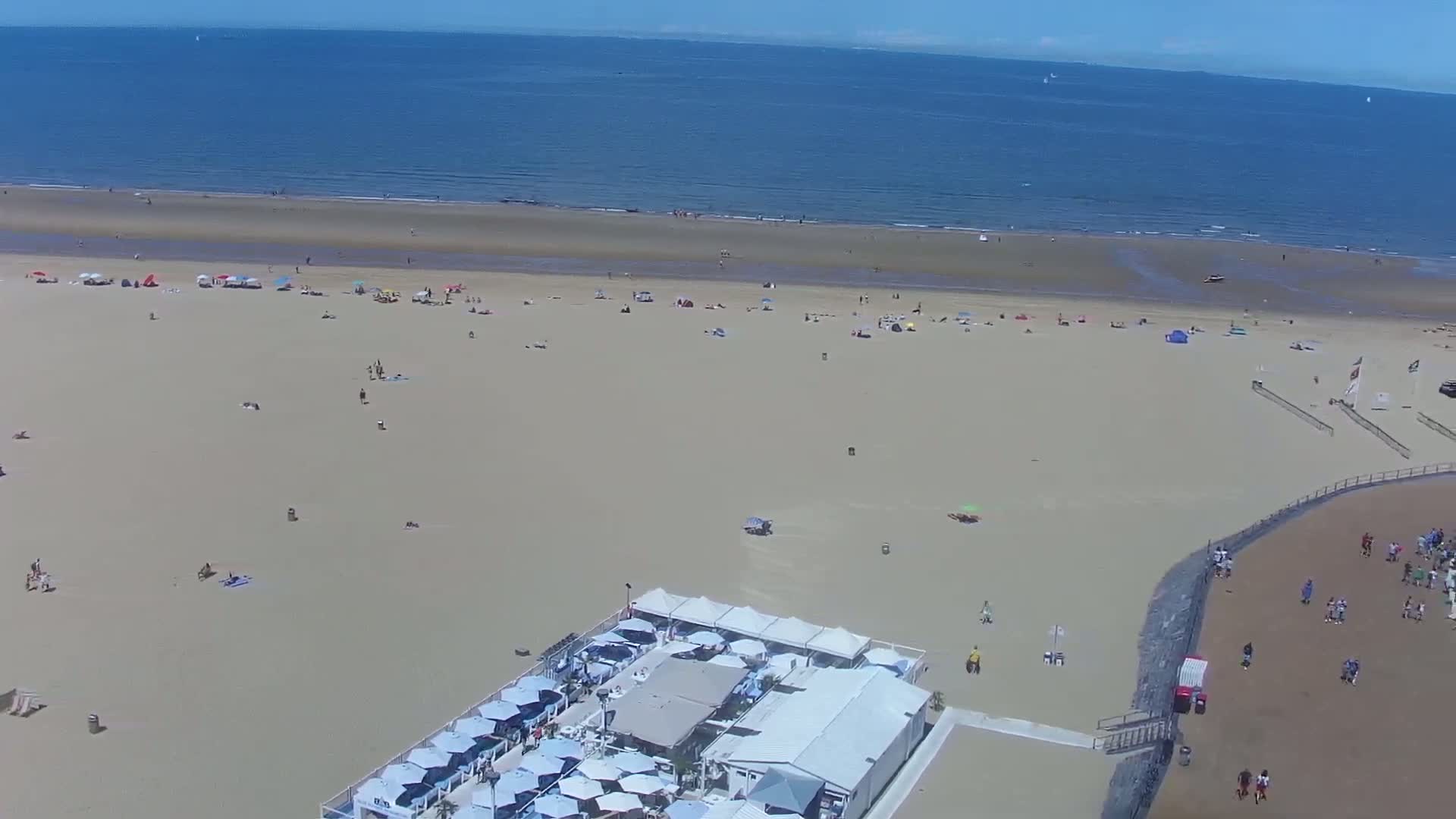 Ostend City & Strand Oostande Beach Live Cam - Ostend(Ostende), West Flanders (Flandre-Occidentale), Flemish (Flamande), Belgium