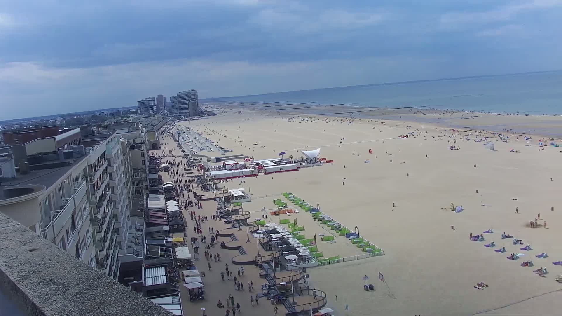 Ostend City & Strand Oostande Beach Live Cam - Ostend(Ostende), West Flanders (Flandre-Occidentale), Flemish (Flamande), Belgium