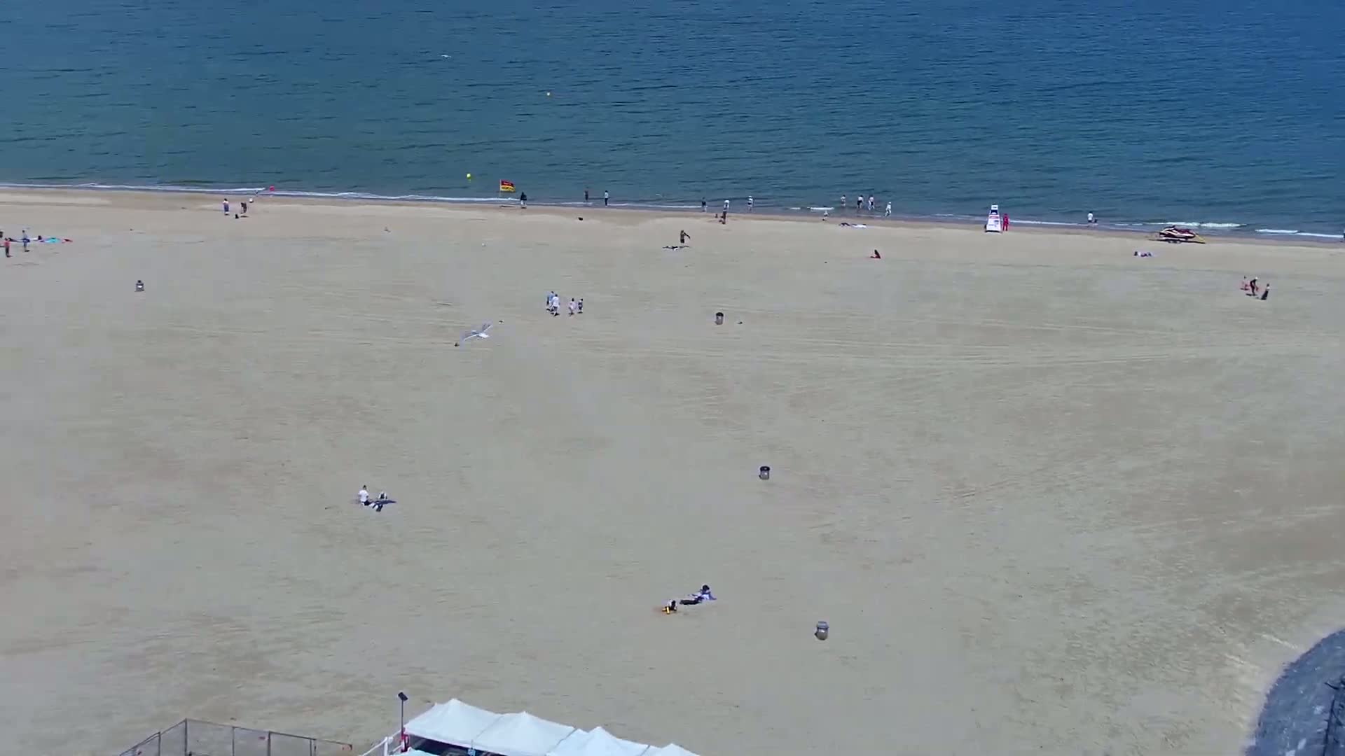 Ostend City & Strand Oostande Beach Live Cam - Ostend(Ostende), West Flanders (Flandre-Occidentale), Flemish (Flamande), Belgium