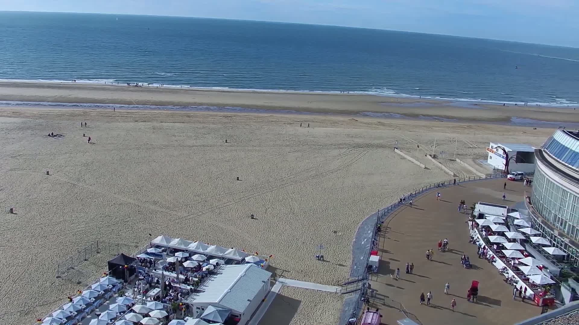 Ostend City & Strand Oostande Beach Live Cam - Ostend(Ostende), West Flanders (Flandre-Occidentale), Flemish (Flamande), Belgium