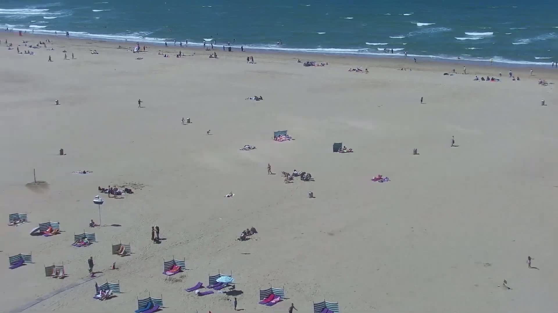 Ostend City & Strand Oostande Beach Live Cam - Ostend(Ostende), West Flanders (Flandre-Occidentale), Flemish (Flamande), Belgium