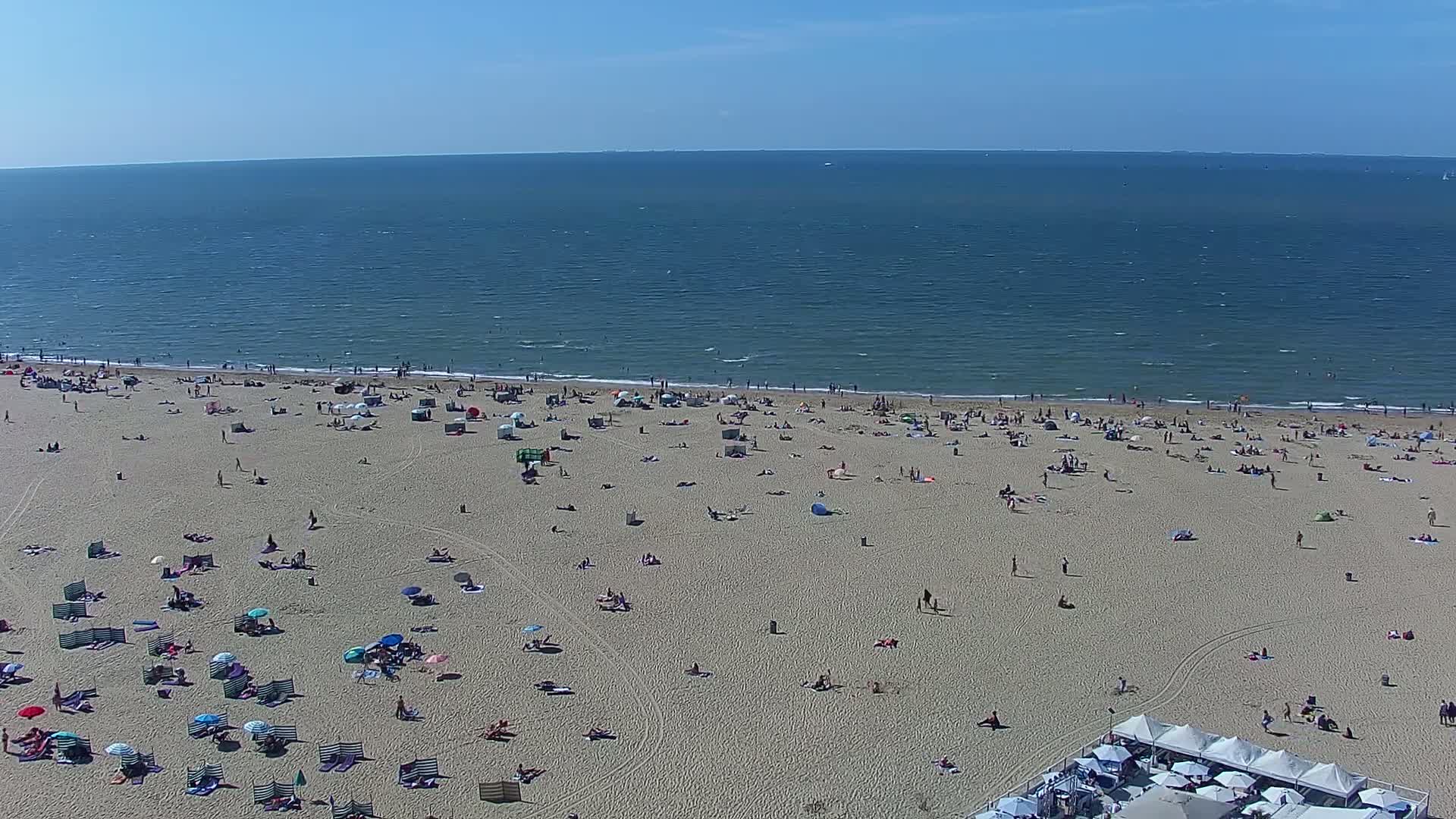 Ostend City & Strand Oostande Beach Live Cam - Ostend(Ostende), West Flanders (Flandre-Occidentale), Flemish (Flamande), Belgium