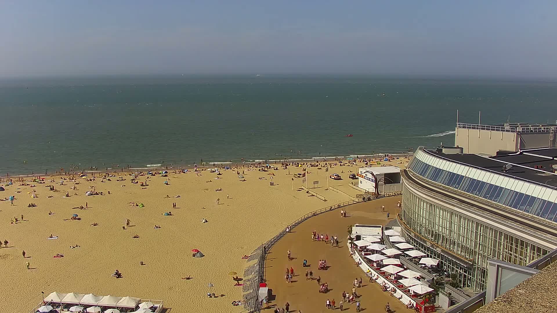 Ostend City & Strand Oostande Beach Live Cam - Ostend(Ostende), West Flanders (Flandre-Occidentale), Flemish (Flamande), Belgium