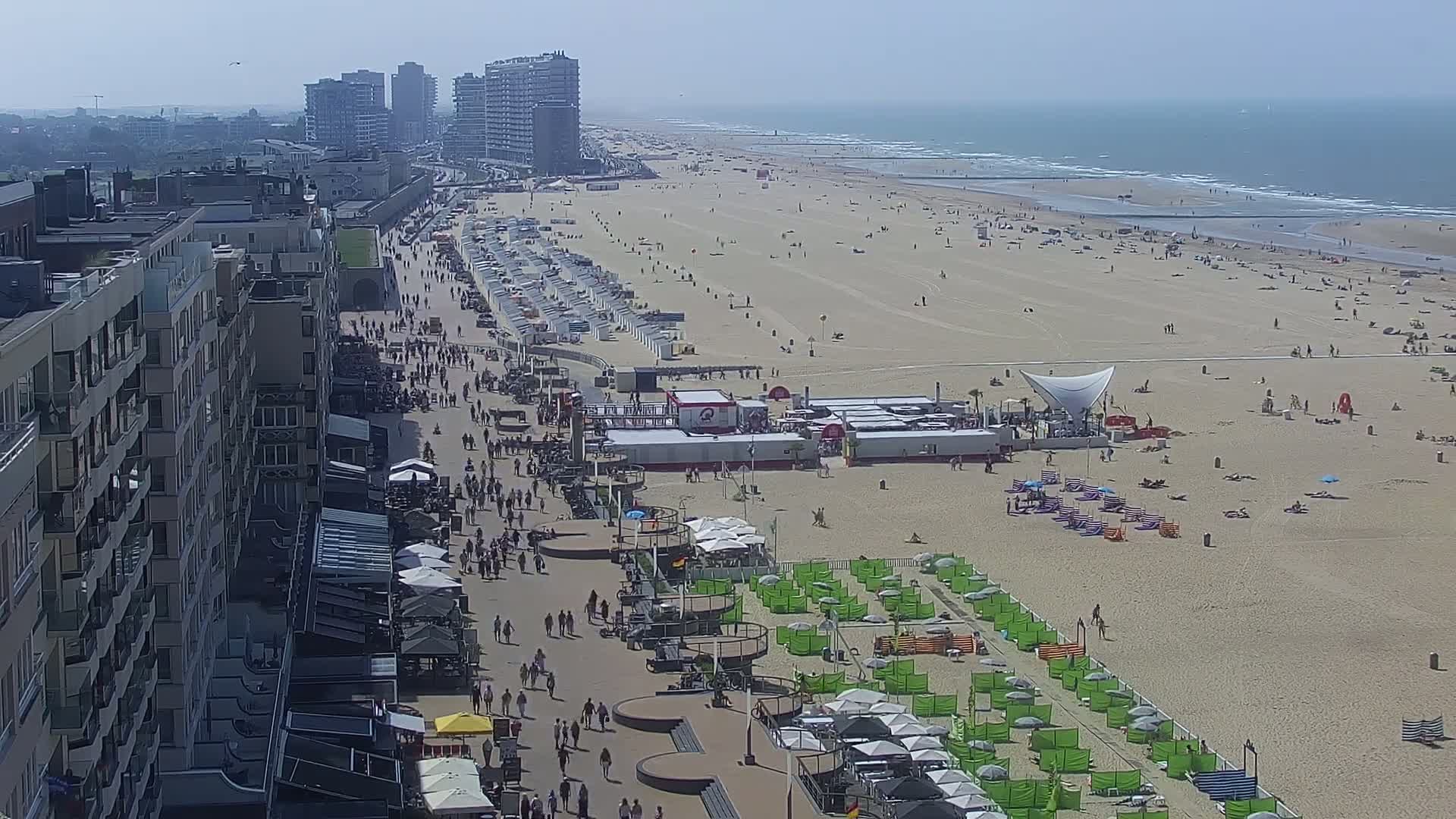 Ostend City & Strand Oostande Beach Live Cam - Ostend(Ostende), West Flanders (Flandre-Occidentale), Flemish (Flamande), Belgium