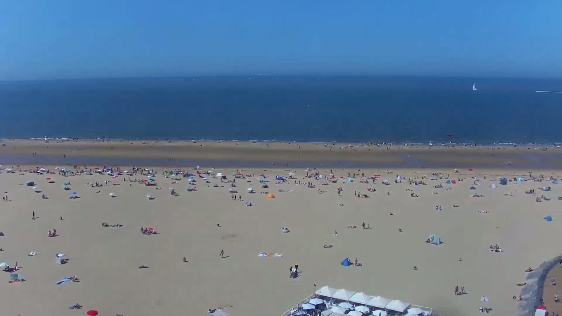 Ostend City & Strand Oostande Beach Live Cam - Ostend(Ostende), West Flanders (Flandre-Occidentale), Flemish (Flamande), Belgium