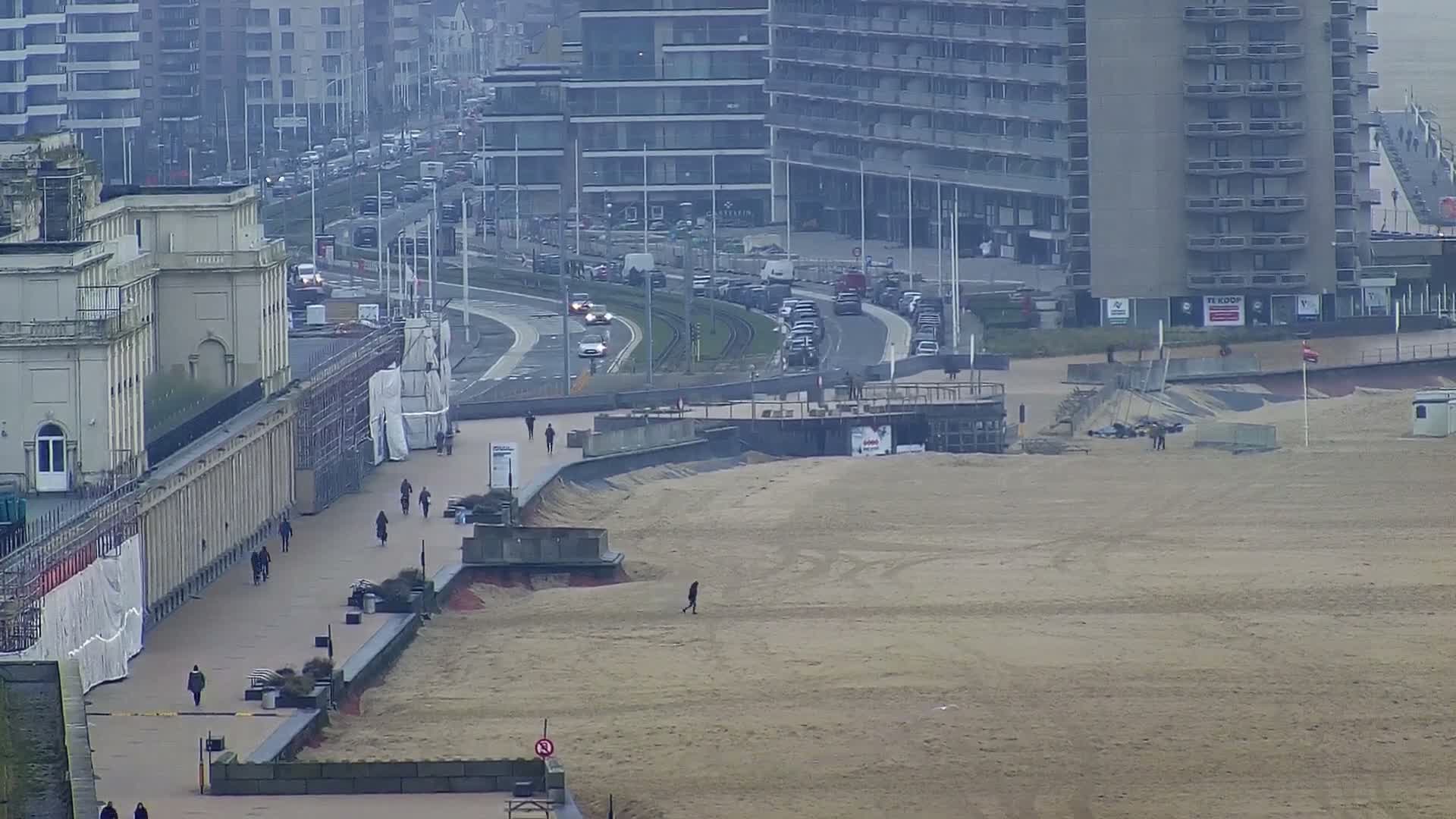 Ostend City & Strand Oostande Beach Live Cam - Ostend(Ostende), West Flanders (Flandre-Occidentale), Flemish (Flamande), Belgium