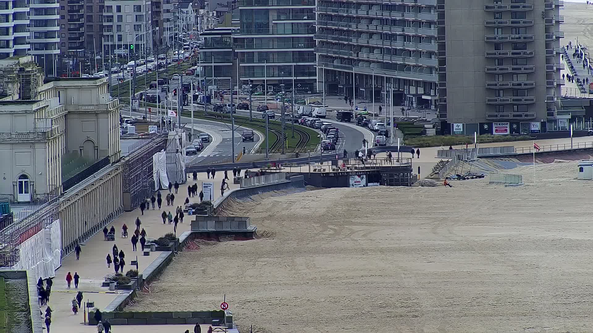 Ostend City & Strand Oostande Beach Live Cam - Ostend(Ostende), West Flanders (Flandre-Occidentale), Flemish (Flamande), Belgium