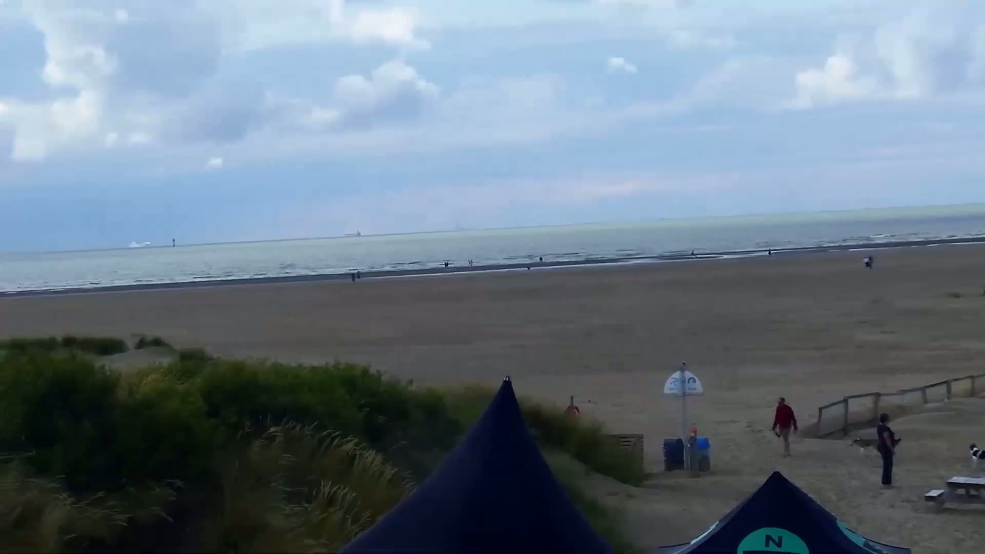 Zeebrugge, Strand Zeebrugge  Beach & Port Live Cam -  Bruges, West Flanders (Flandre-Occidentale), Flemish (Flamande), Belgium