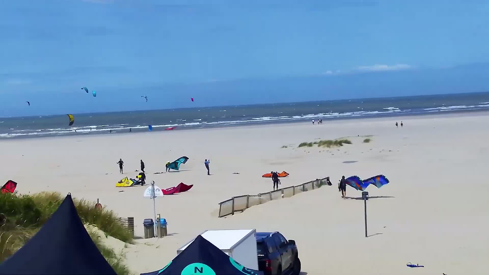 Zeebrugge, Strand Zeebrugge  Beach & Port Live Cam -  Bruges, West Flanders (Flandre-Occidentale), Flemish (Flamande), Belgium