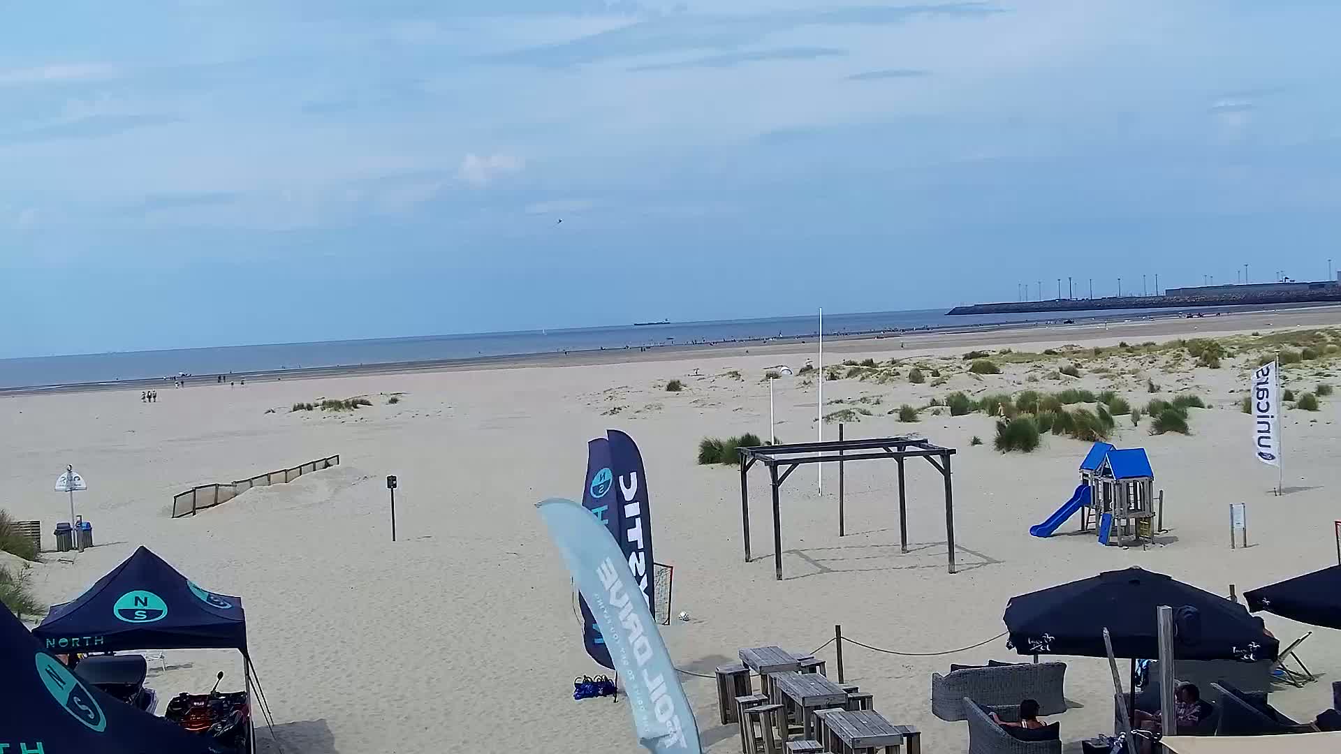 Zeebrugge, Strand Zeebrugge  Beach & Port Live Cam -  Bruges, West Flanders (Flandre-Occidentale), Flemish (Flamande), Belgium