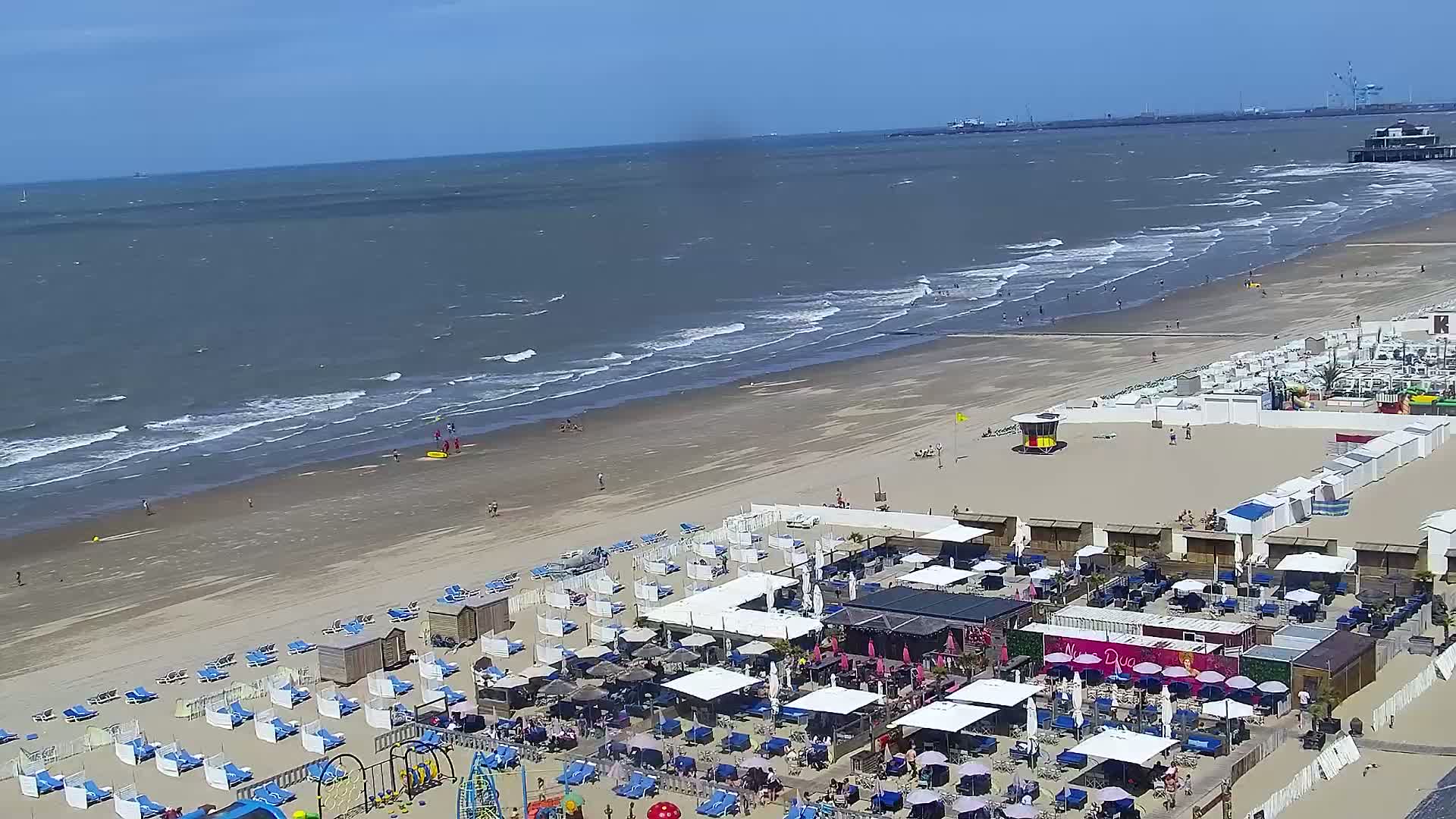 Blankenberge, Strand van Blankenberge Beach & Belgium Pier Live Cam - Bruges, West Flanders (Flandre-Occidentale), Flemish (Flamande), Belgium