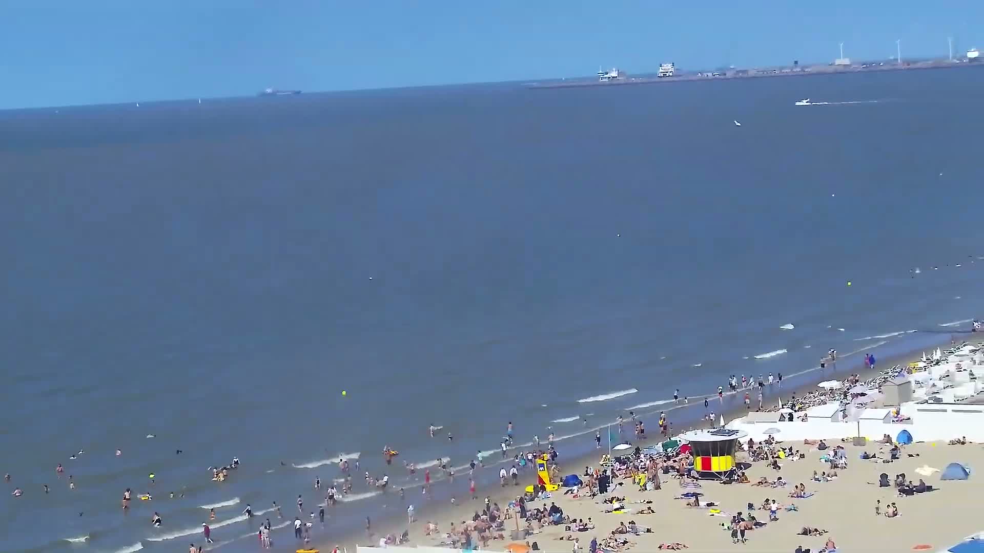 Blankenberge, Strand van Blankenberge Beach & Belgium Pier Live Cam - Bruges, West Flanders (Flandre-Occidentale), Flemish (Flamande), Belgium