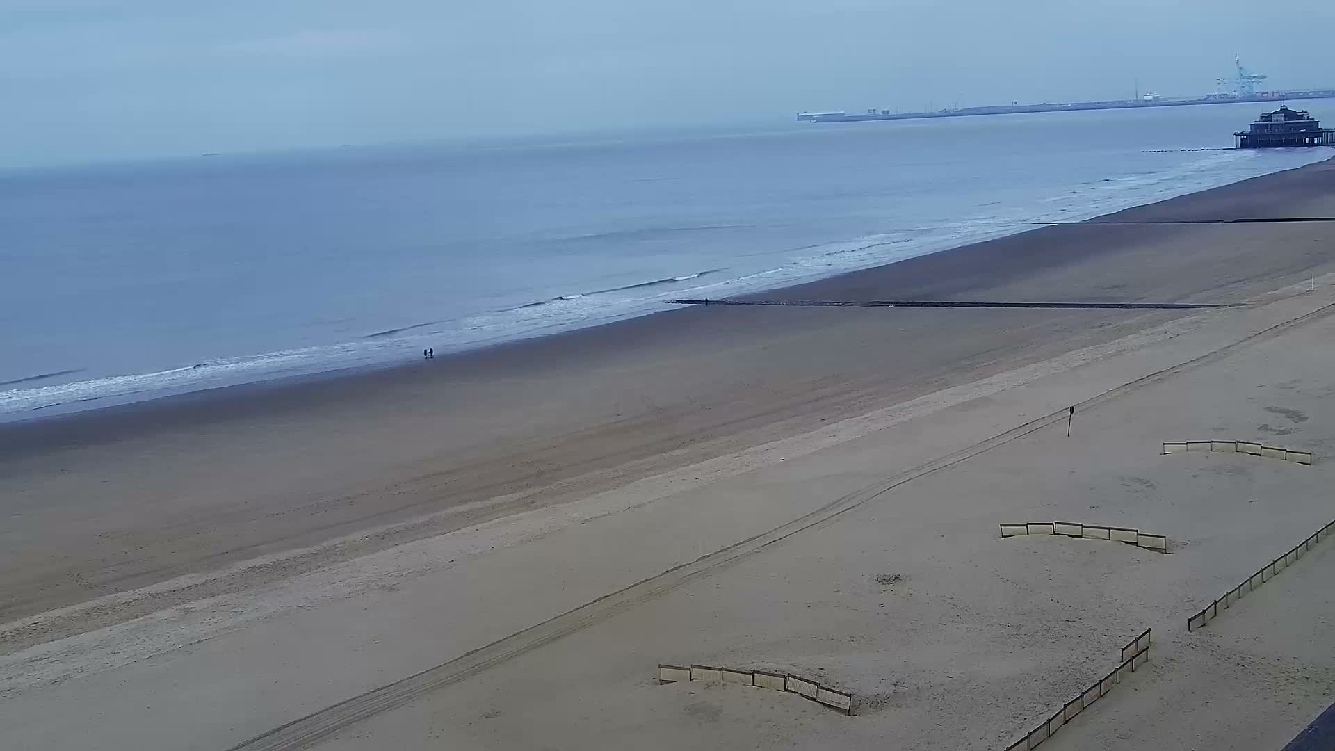 Blankenberge, Strand van Blankenberge Beach & Belgium Pier Live Cam - Bruges, West Flanders (Flandre-Occidentale), Flemish (Flamande), Belgium
