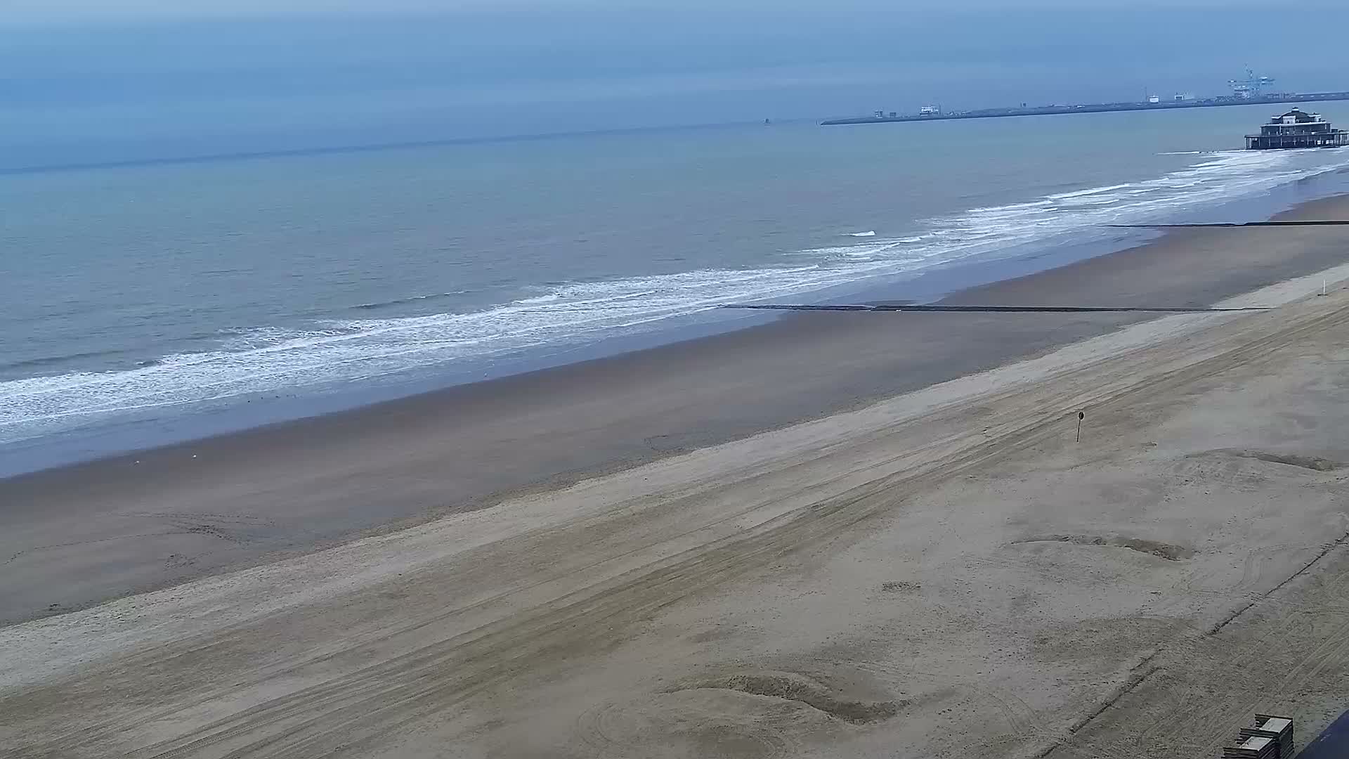 Blankenberge, Strand van Blankenberge Beach & Belgium Pier Live Cam - Bruges, West Flanders (Flandre-Occidentale), Flemish (Flamande), Belgium