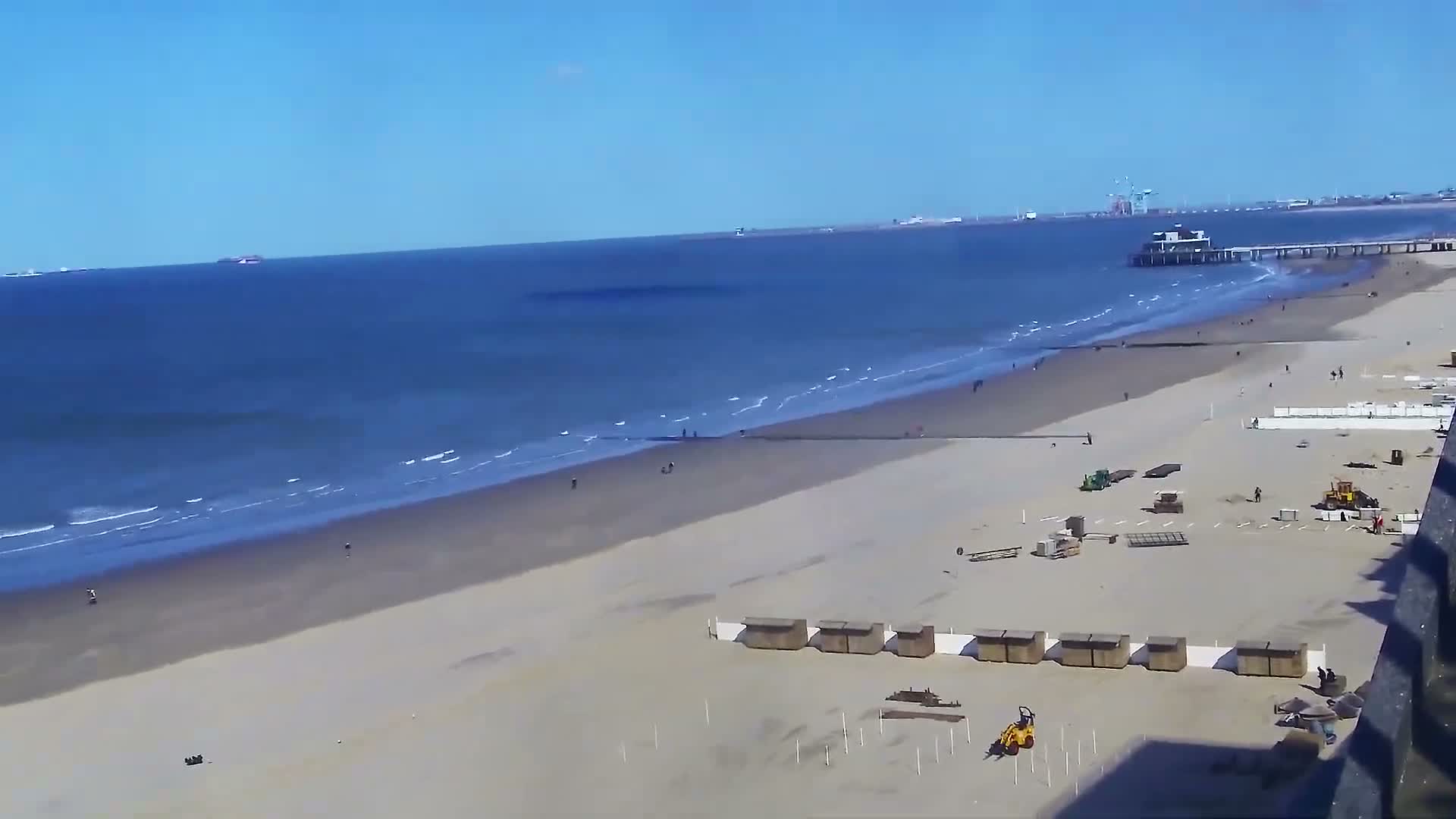 Blankenberge, Strand van Blankenberge Beach & Belgium Pier Live Cam - Bruges, West Flanders (Flandre-Occidentale), Flemish (Flamande), Belgium