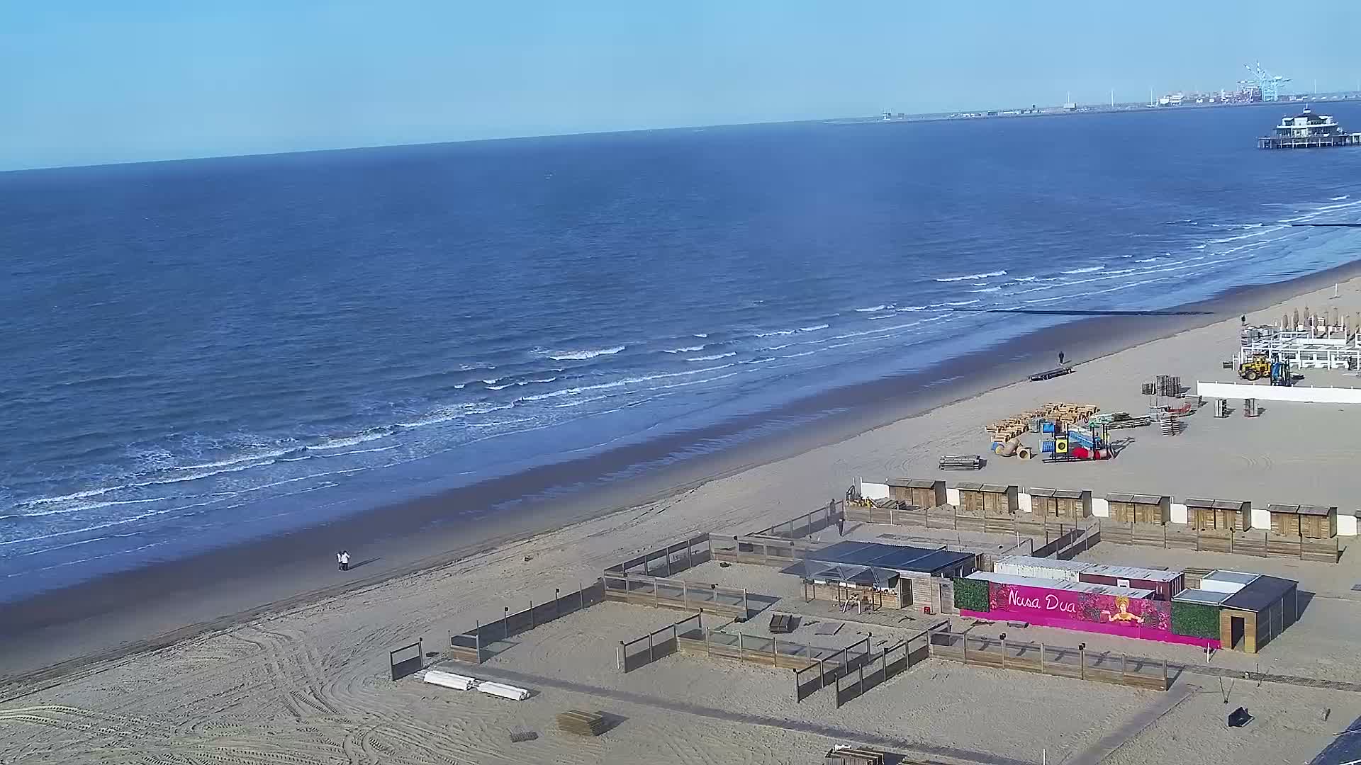 Blankenberge, Strand van Blankenberge Beach & Belgium Pier Live Cam - Bruges, West Flanders (Flandre-Occidentale), Flemish (Flamande), Belgium