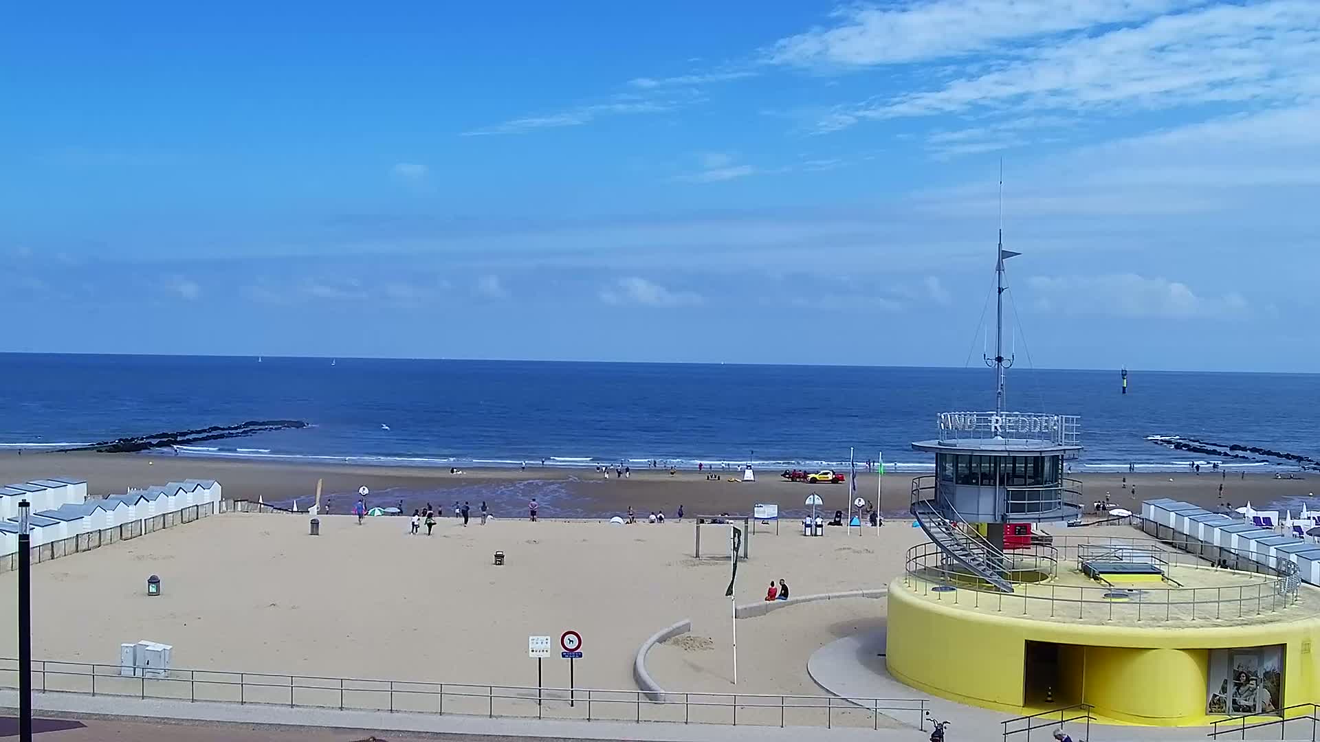 Knokke-Heist, Knokke Strand Beach Live Cam - Bruges, West Flanders (Flandre-Occidentale), Flemish (Flamande), Belgium