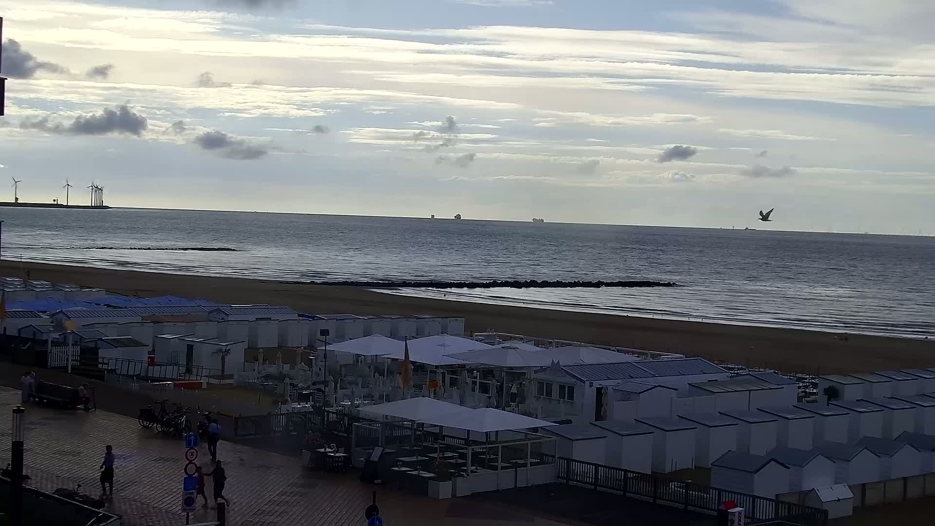 Knokke-Heist, Knokke Strand Beach Live Cam - Bruges, West Flanders (Flandre-Occidentale), Flemish (Flamande), Belgium