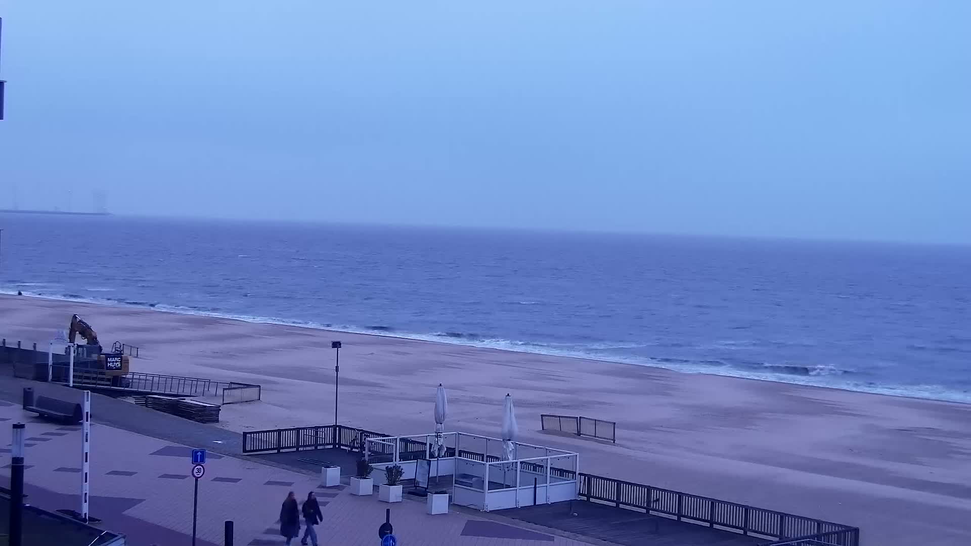 Knokke-Heist, Knokke Strand Beach Live Cam - Bruges, West Flanders (Flandre-Occidentale), Flemish (Flamande), Belgium