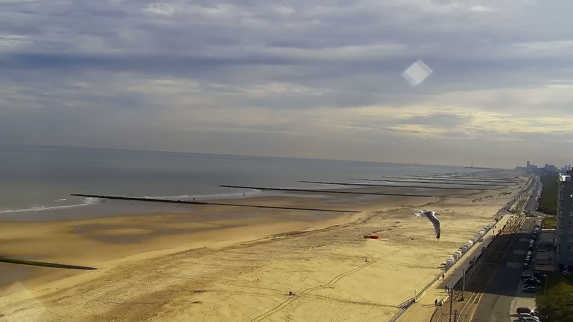 Middelkerke Comune & Middelkerke Strand Beach Skyline Live Cam  - Ostend(Ostende), West Flanders (Flandre-Occidentale), Flemish (Flamande), Belgium